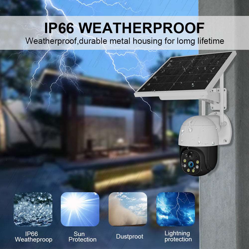 4G Solar Battery Powered outdoor waterproof security camera - V380PRO - MackTechBiz