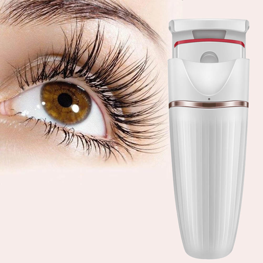 Portable Mini Electric Heated Eyelash Curler, Long Lasting Curl Women Eyelash Curler Tools - MackTechBiz