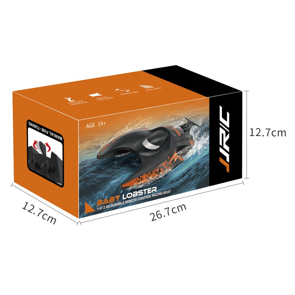 JJRC S6 1:47 2.4Ghz 4CH High Speed 5-10km/h Lobster Waterproof Remote Control Toys RC Boat with Long Time Play - MackTechBiz