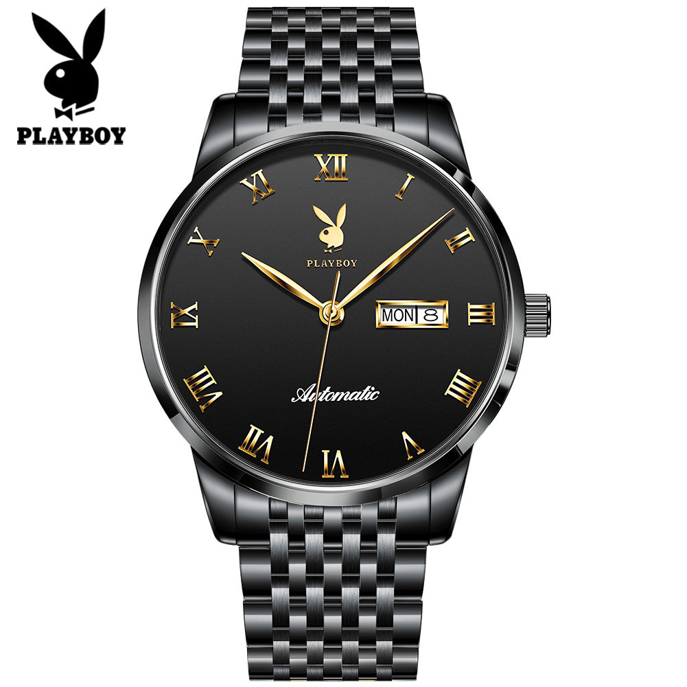Playboy  3010 Famous Luxury  Automatic Mechanical Wristwatch for Men - MackTechBiz