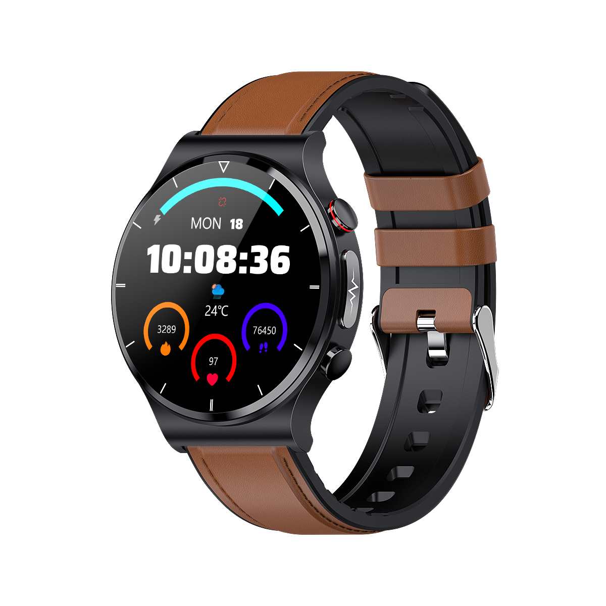 E88 Temperature ECG Smart Watch Blood Oxygen Monitoring GPS Tracker Sport Bracelet - MackTechBiz