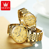 OLEVS 6630  Business Couples Watch Luxury Fully Automatic Mechanical Wrist Watch - MackTechBiz