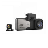 4K Car DVR Dash Camera 4 inch Rear View Mirror Car Video Recorder IMX415 Ultra HD 3840*2160P Dash Cam with Reverse Camera - MackTechBiz