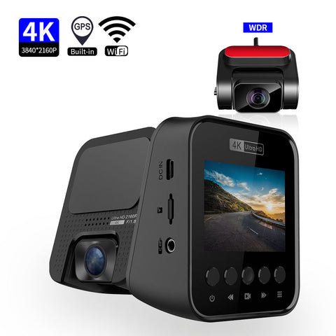 4K Dash Cam Built in eMMC Storage Gps Wifi for Automatic Recorder 3840*2160P 30FPS Night Vision Front and Rear Dashcam IMX415 - MackTechBiz