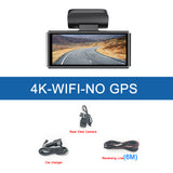 4K/AHD1080P Dual Lens Record Car Dash Camera WIFI GPS Parking Monitor Car Video Recorder - MackTechBiz
