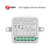 Smart WIFI Dimmer Switch Module  Wireless Control Support 2 Ways Requires ZigBee Smart Breaker - MackTechBiz