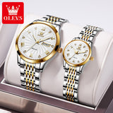 OLEVS 6630  Business Couples Watch Luxury Fully Automatic Mechanical Wrist Watch - MackTechBiz
