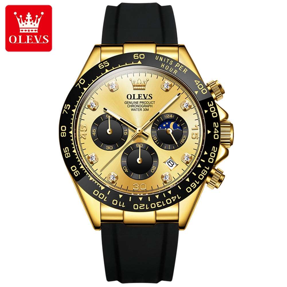OLEVS 2875  Business Casual Simple Quartz Wristwatch for Men - MackTechBiz