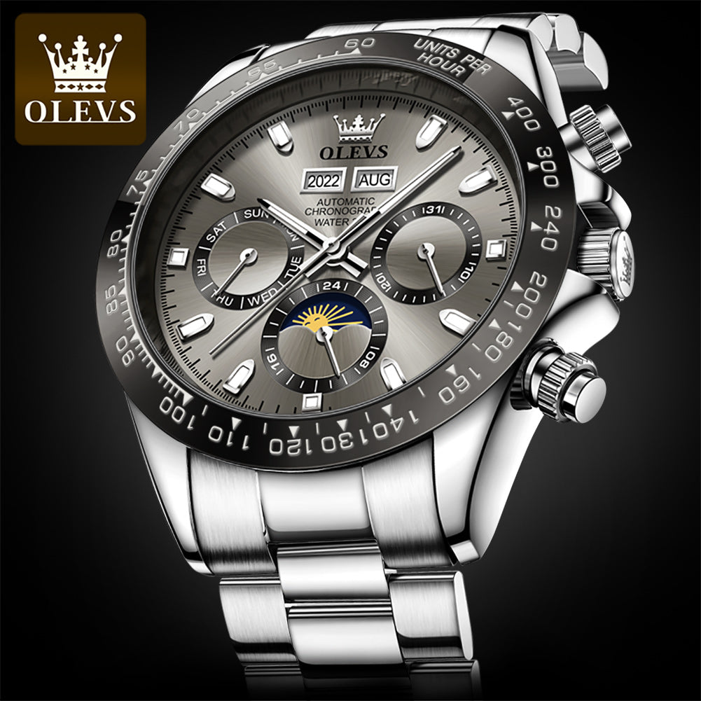 OLEVS 6654 Fashion Business Luxury Luminous Automatic Tourbillon Men's Wrist Watch - MackTechBiz