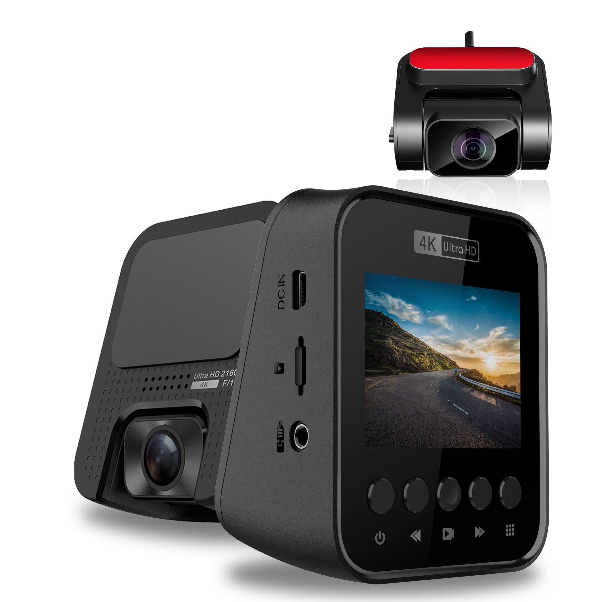 4K Dash Cam Built in eMMC Storage Gps Wifi for Automatic Recorder 3840*2160P 30FPS Night Vision Front and Rear Dashcam IMX415 - MackTechBiz
