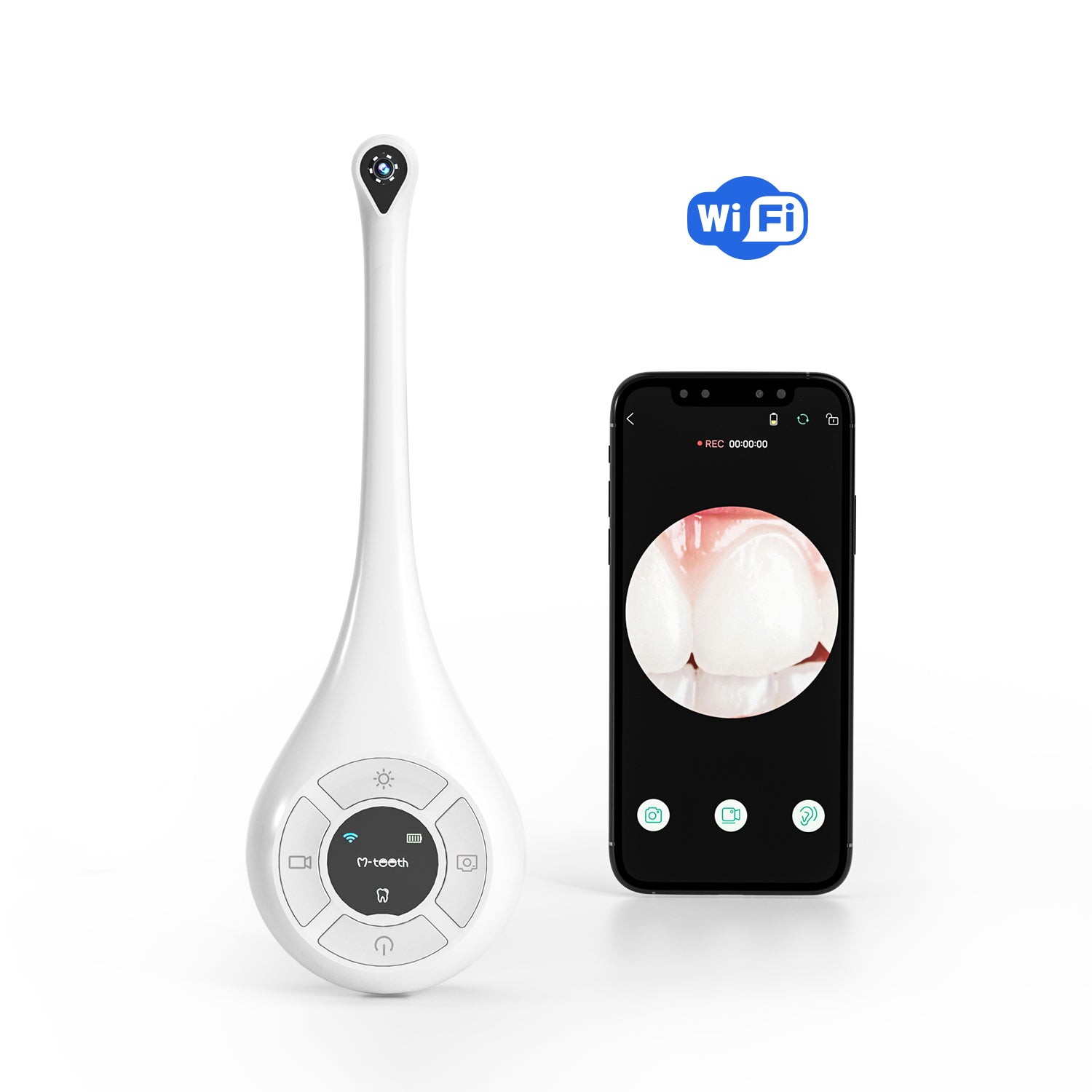 Visual Dental Camera Teeth Health Monitor Wifi Connection Electric Intraoral Camera - MackTechBiz