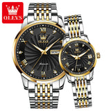 OLEVS 6630  Business Couples Watch Luxury Fully Automatic Mechanical Wrist Watch - MackTechBiz
