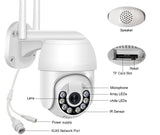 Home Surveillance H.264/265 3MP 4CH Kits Outdoor Waterproof WIFI PTZ Camera Wireless NVR Kit Home CCTV Network Camera System - ICSee - MackTechBiz